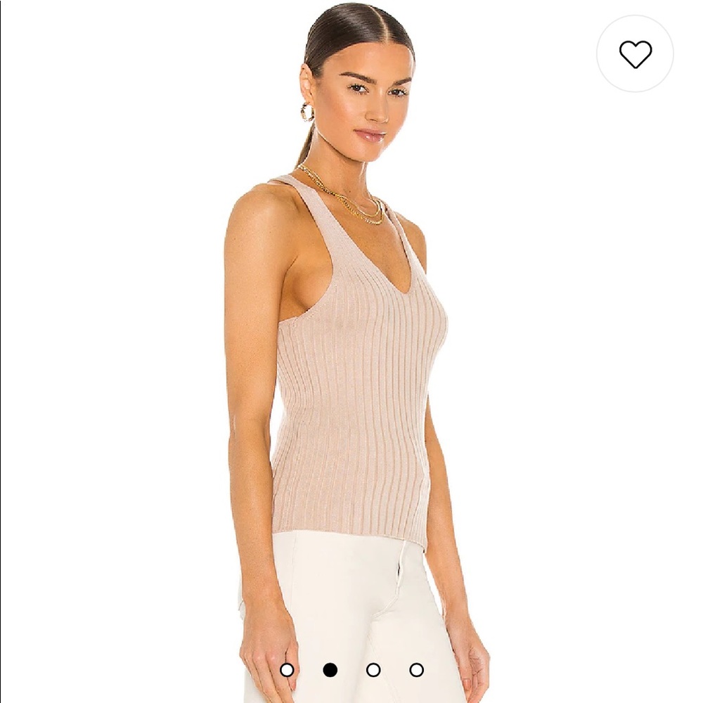 Revolve 525 Cream Crossback Top NWT sz M